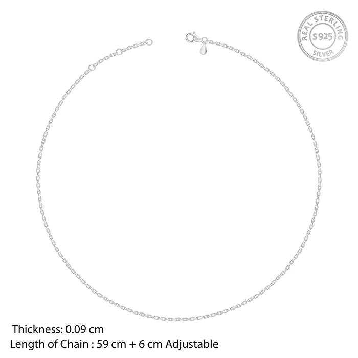 Silver Subtle Link Chain For Him - Image 5