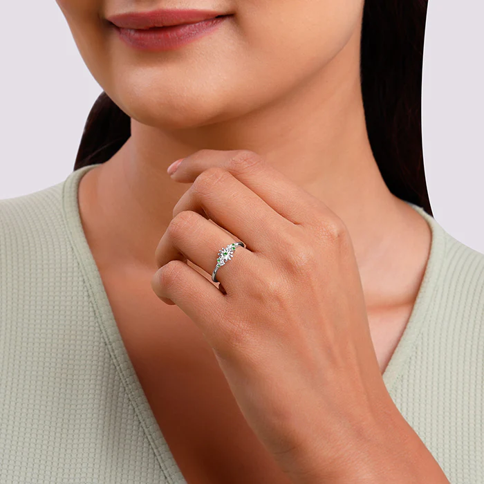 Silver Sunflower Ring - Image 3