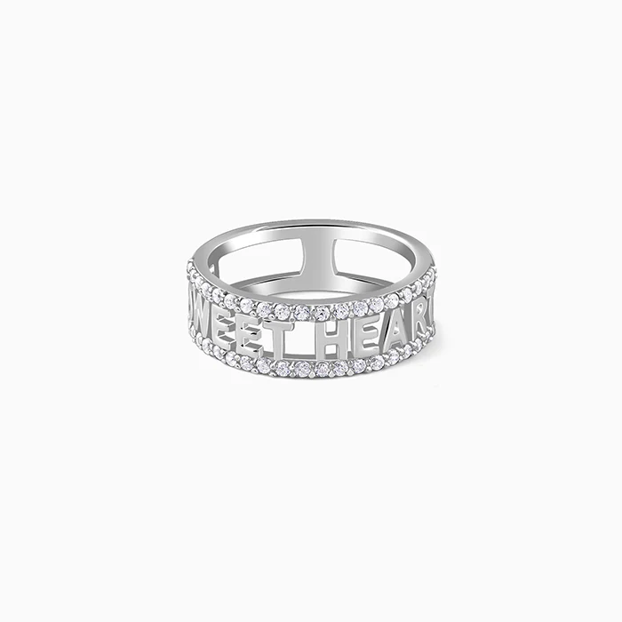 Silver Sweet Heart Ring