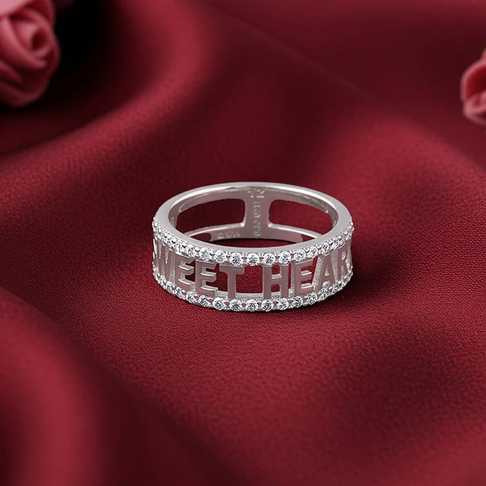Silver Sweet Heart Ring - Image 2