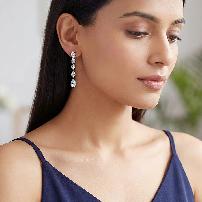 Silver The Nights Dangler Earrings - Image 2