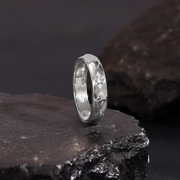 Silver Timeless Ring For Him - Image 2