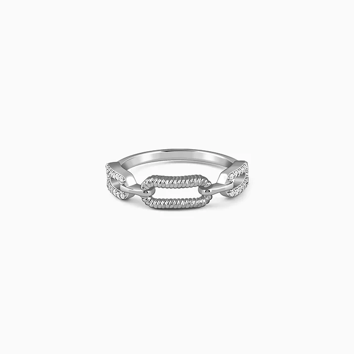 Silver Toggle Ring (Size 12)