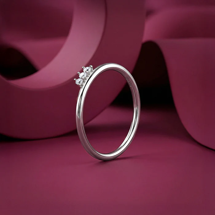 Silver Trinity Shine Ring - Image 2
