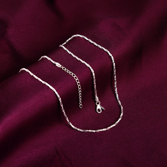 Silver Twisted Treasure Chain for Her - Image 2