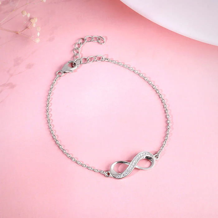 Silver Unbreakable Bond Infinity Bracelet - Image 2
