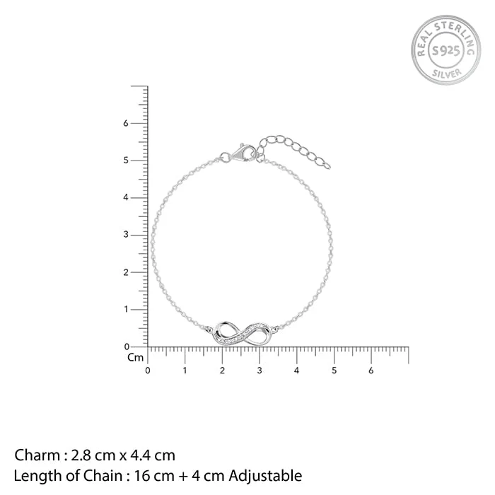 Silver Unbreakable Bond Infinity Bracelet - Image 4