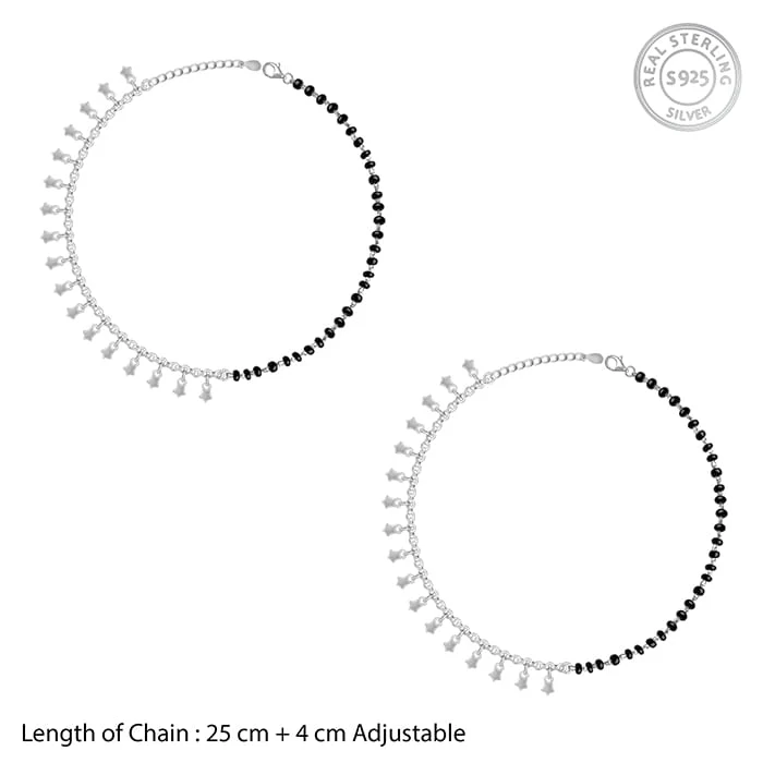 Silver Unique Vibe Anklet - Image 4