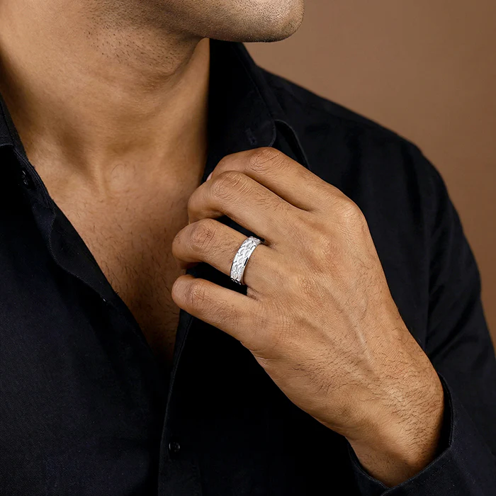 Silver Urban Band For Him - Image 3