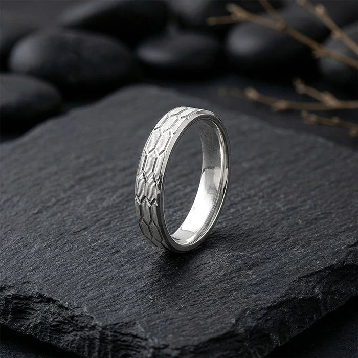 Silver Urban Band For Him (Size 17) - Image 2