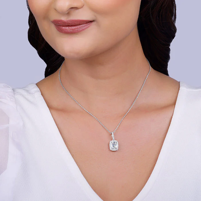 Silver Vesper Pendant With Link Chain - Image 3