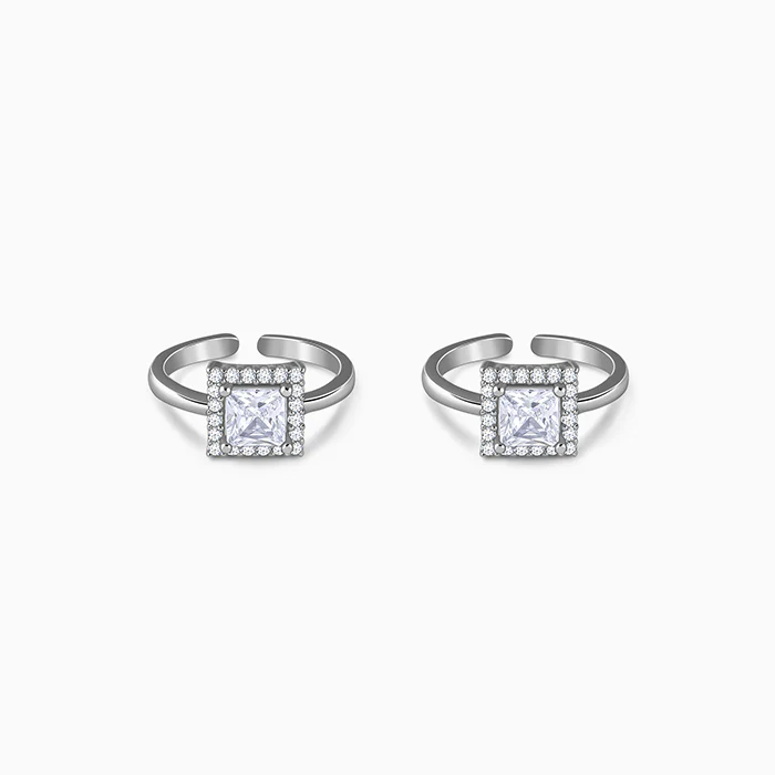 Silver Vidya Toe Rings