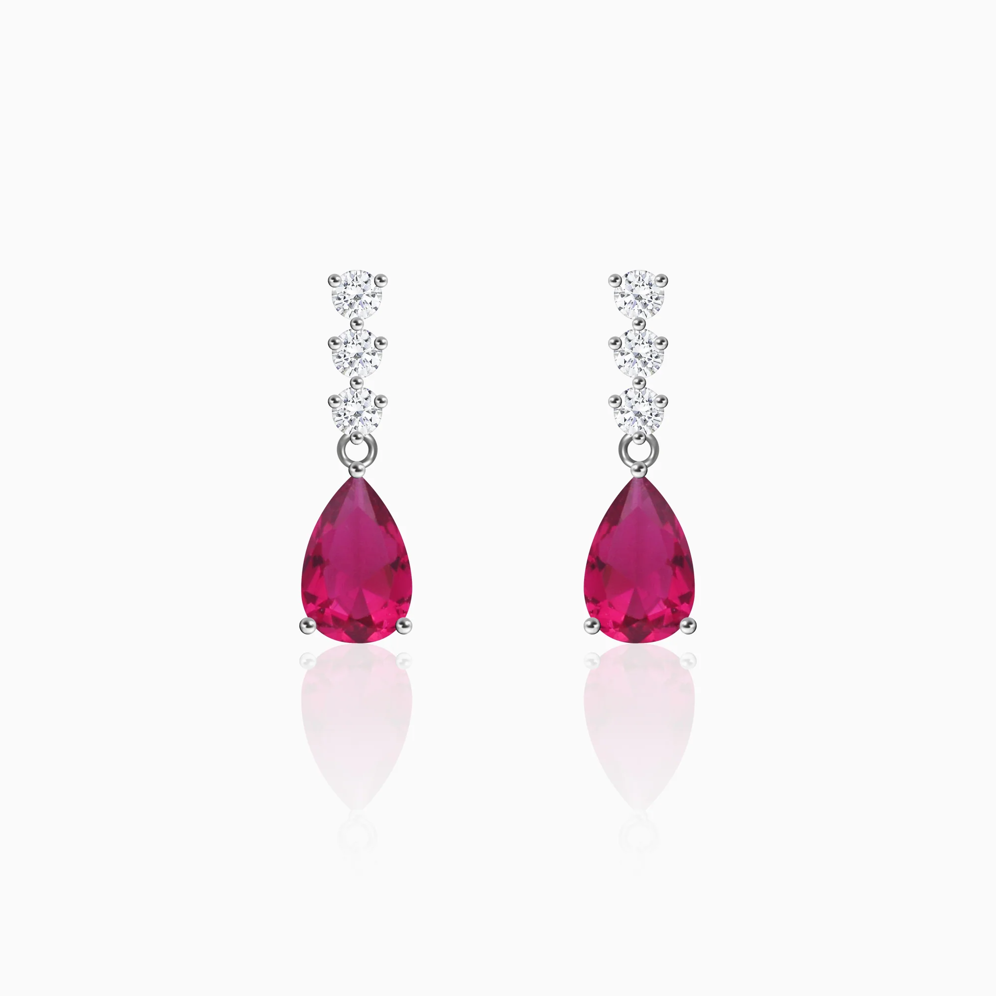 Silver Vintage Wine Earrings