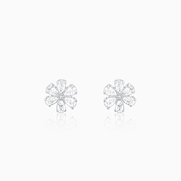 Silver Virtuous Flora Earrings