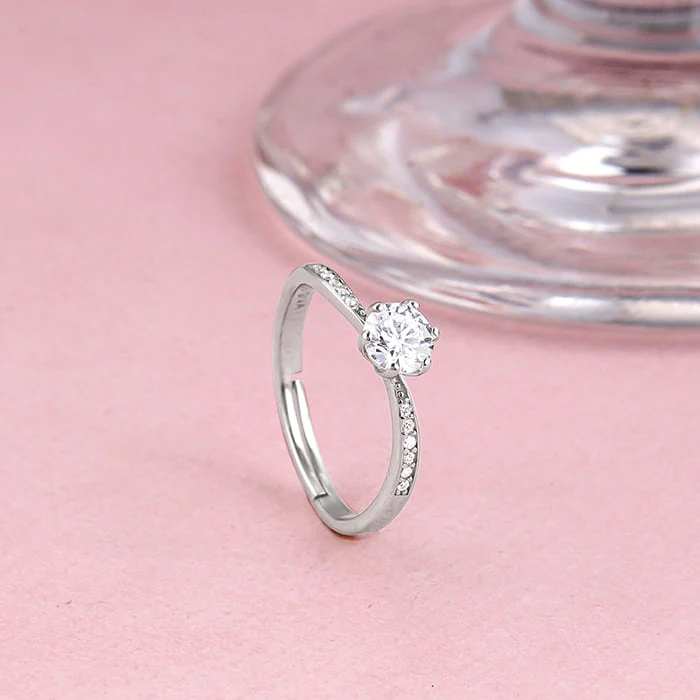 Silver Waver Glam Ring - Image 2