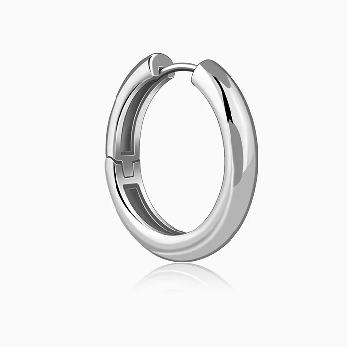 Silver Your Classic Hoop Earrings - Image 4