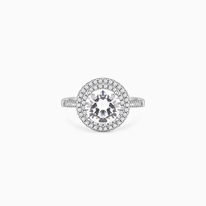 Silver Zia Ring