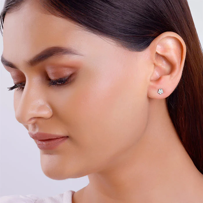 Silver Zircon Constellation Earrings - Image 3