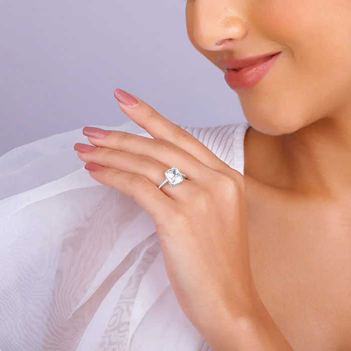Silver Zircon Soul of Love Ring - Image 3