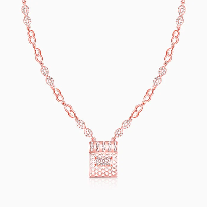 Rose Gold Endless Romance Necklace