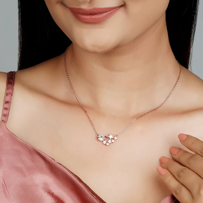 Rose Gold Celestial Love Necklace - Image 2