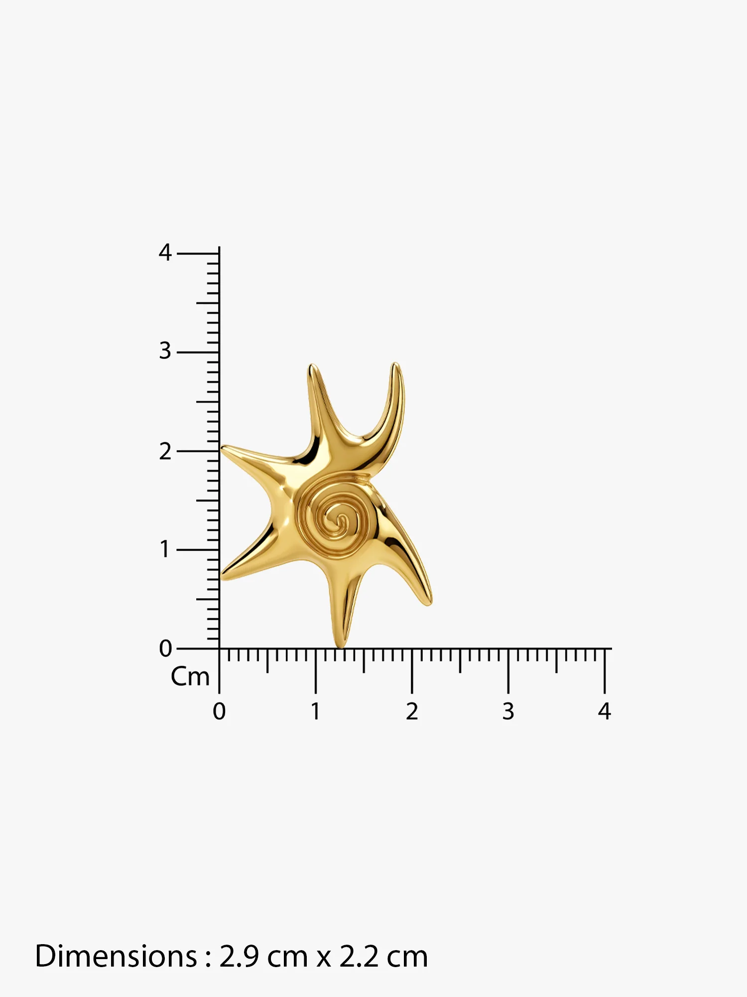 Star Pop Gold Plated Studs - Image 6