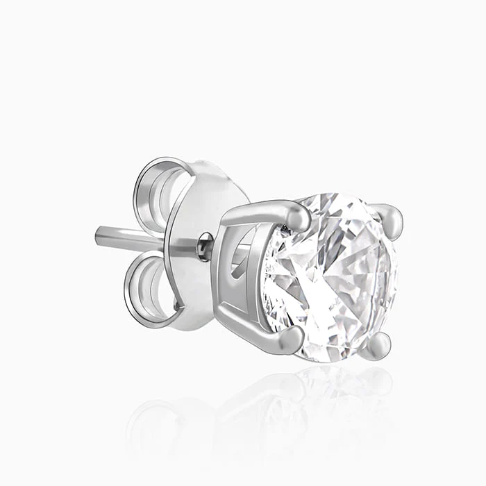 Anushka Sharma Silver Zircon Earrings - Image 4