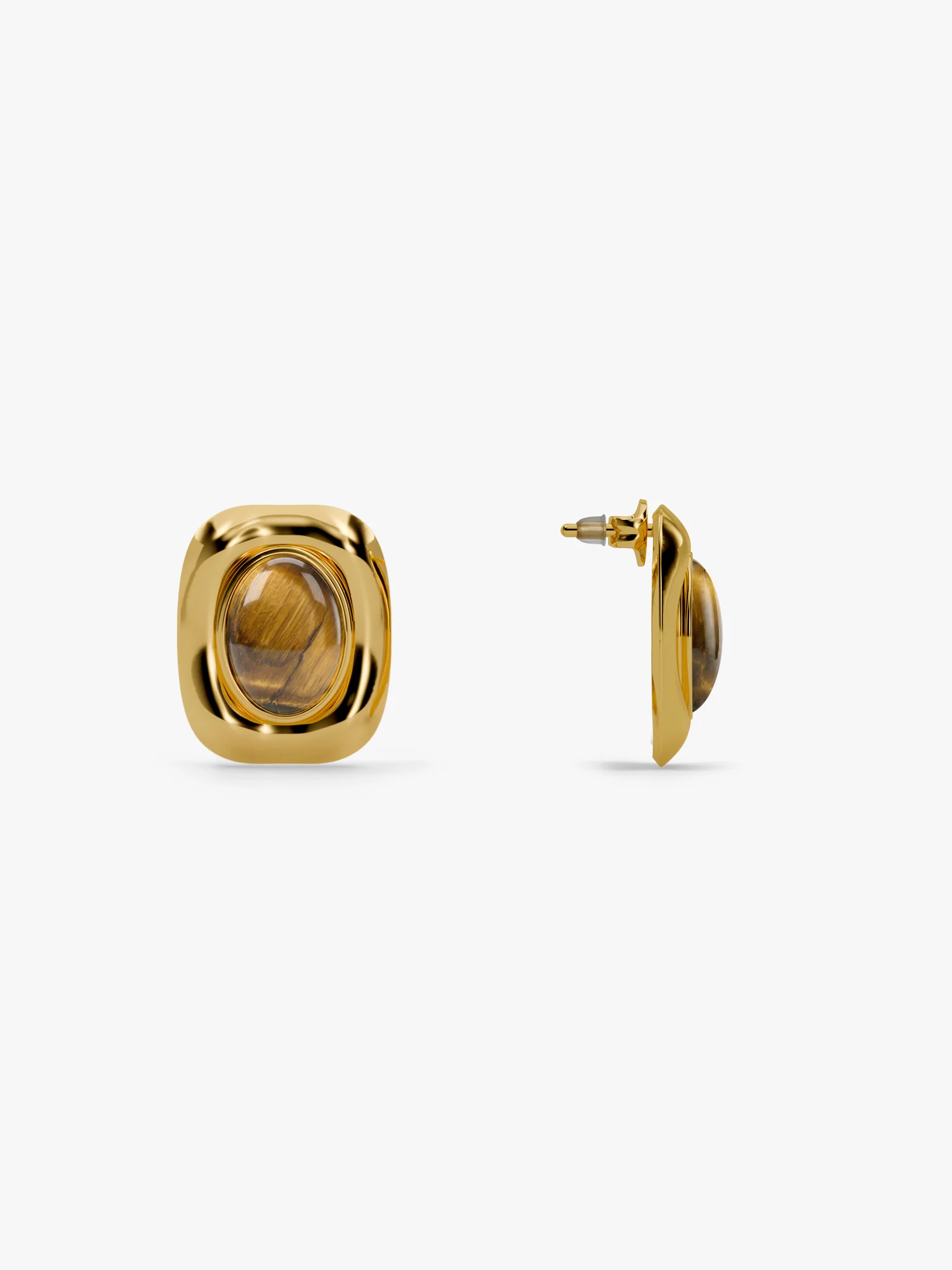 Tiger Babe Gold Plated Earrings - Image 5