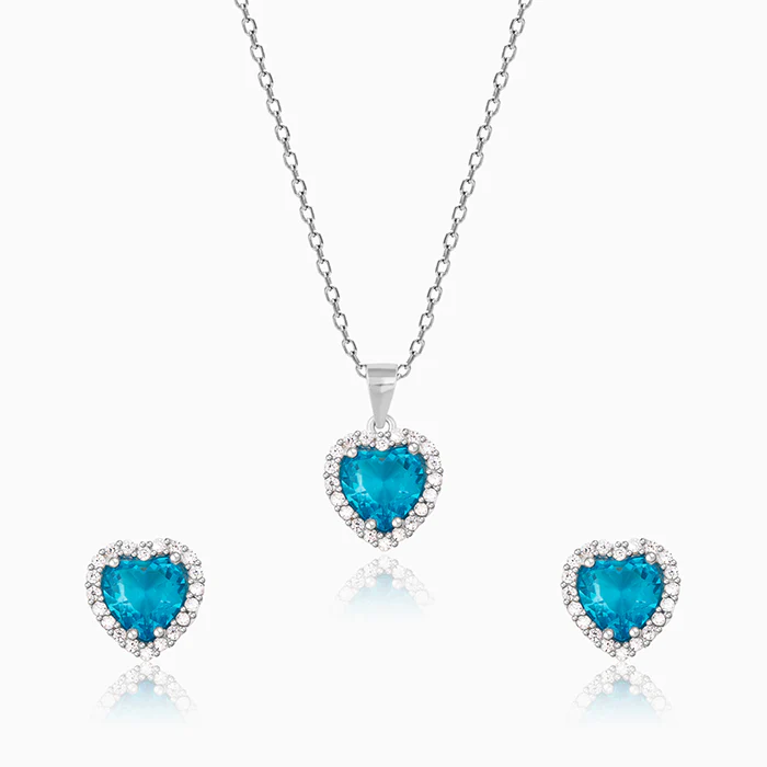Silver Titanic Heart Of The Ocean Set