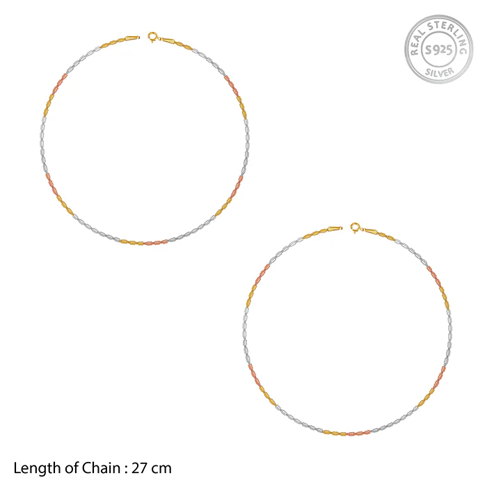 Triple Tone Bonded Anklet - Image 4