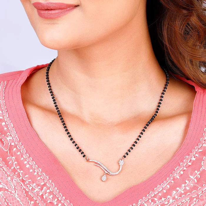 Rose Gold Eternal Tie Mangalsutra - Image 3