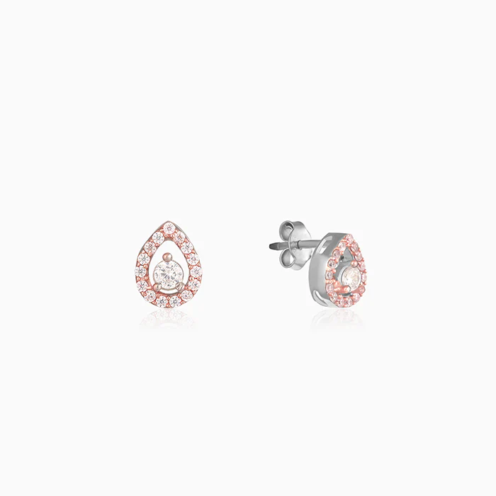 Rose Gold Drop Studs - Image 5