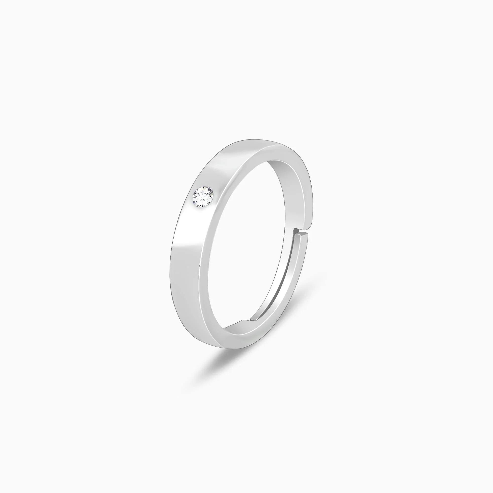 Silver Zircon True Love Ring - Image 5
